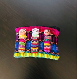 Beautiful unique wallet/change purse handmade and imported Beautiful rich bright Colors.