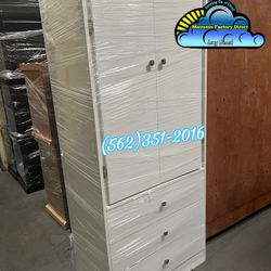 White Closet Wardrobe Dresser Compressed New Comoda 