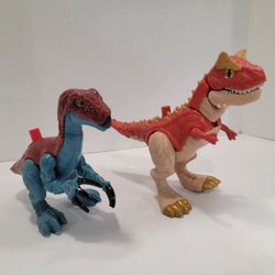 Imaginext Jurassic World Lot Of 2 Dinosaur Figures ~ Dino Toys
