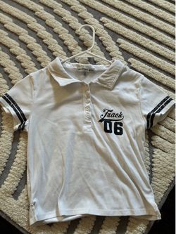 White and black shirt