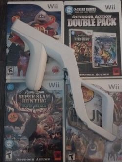 4 Nintendo Wii games $20 each Wii gun is $10
