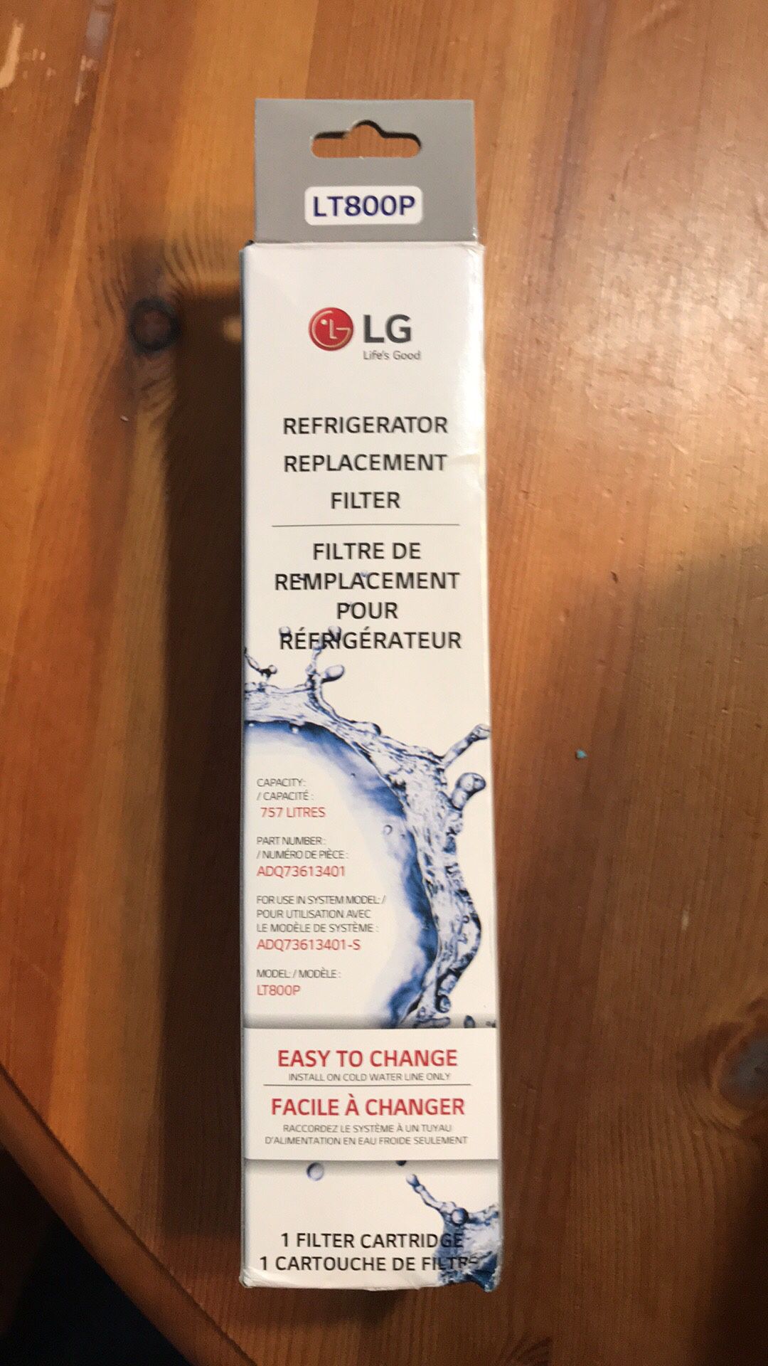 LG refrigerator replacement filter