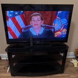 50” Sony Bravia Flat TV With TV stand
