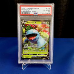 Venusaur V 001/073 Champions Path PSA 10 Pokemon Card FRESH GRADE POP 693