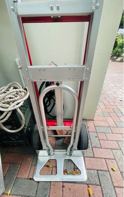 4 in 1 Hand Truck, 1000 lbs. Load Capacity for 4-Wheel Mode, Convertible Hand Truck Dolly with Non-Slip Handle & Wheels