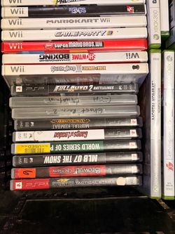 Mixed Lot of Video Games Wii PSP Xbox 360