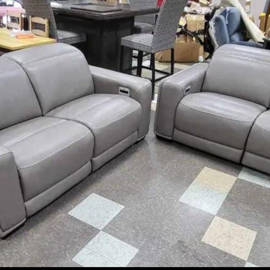 CORREZE REAL LEATHER POWER RECLINING SECTİONALS SOFAS COUCHS WITH INTEREST FREE PAYMENT OPTIONS 