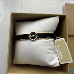 Michael Kors black gold enamel bracelet 