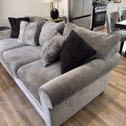 Gray sofas