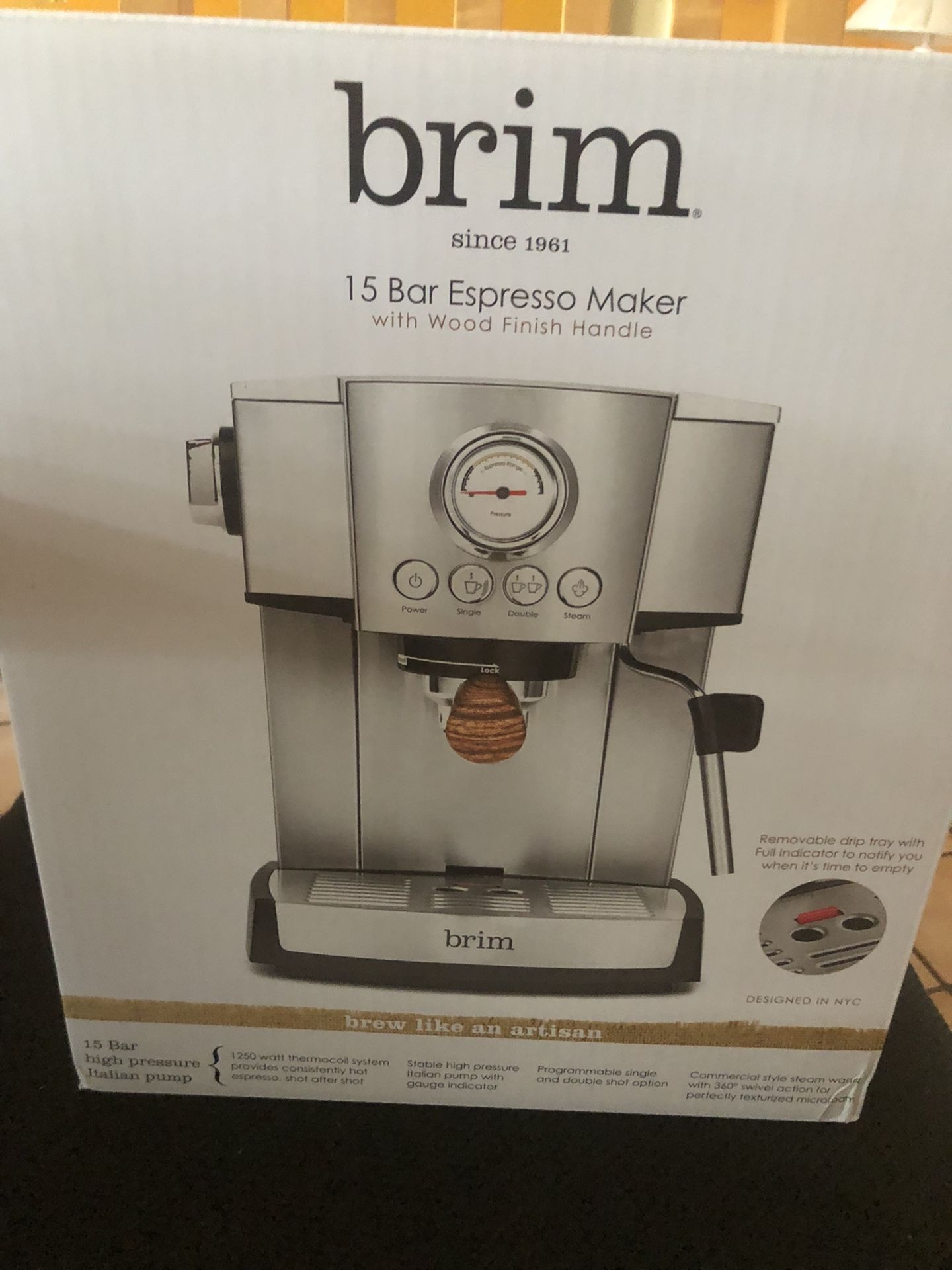 Brim 15 Bar Espresso Machine