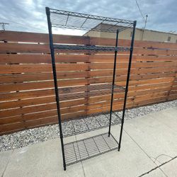 Metal Shelving Unit - Black