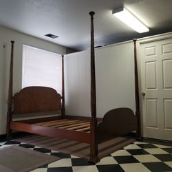 Queen size bed frame - can DELIVER almost anywhere for $20 extra - please see all photos and read everything 🙂