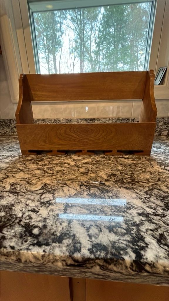 New Wood Wine And Glasses Rack 