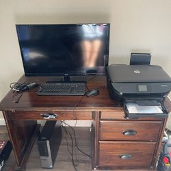 Computer And Desk