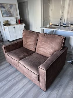 Crate & Barrel Brown Sofa