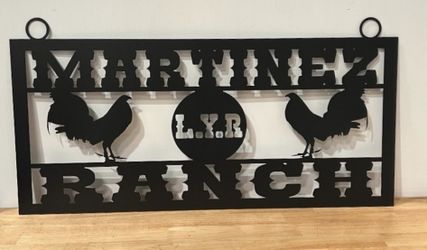 Rooster Ranch Sign
