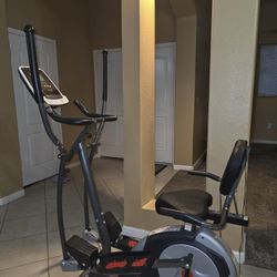 Electric Elliptical Machine With Seat