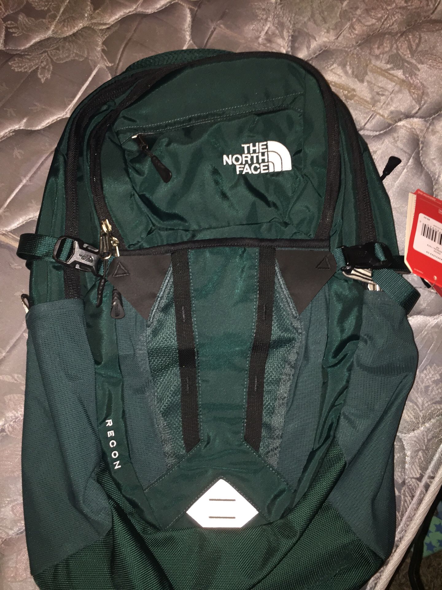 Brand new recon emerald green colored north face backpack