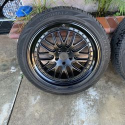 Black 20  Inch Rims And Tires