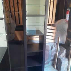 !!!!!!!Super Sale !!!!!!! Glass Display & Storage Shelving Units  2 Available– Great for Collectibles or Retail