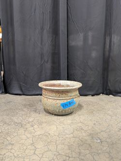 Muted Green Rustic Ceramic Planter