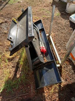 Skid Steer Hydraulic Angle Blade Attachment