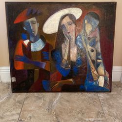 28” X 24” Signed and custom framed Original Oil Painting 