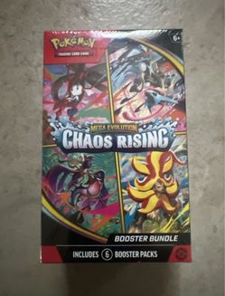 NEW IN HAND - Pokemon Mega Evolution CHAOS RISING Booster Bundle Box SEALED