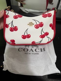 Coach New York Cherry Print Crossbody Bag
