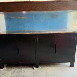 75g Aquarium w/large sump & Cabinet