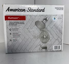 American Standard Rumson Single-Handle 1-Spray Tub and Shower Faucet with 1.8 GPM in Brushed Nickel Valve Included - New