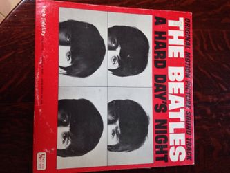Beatles AHard DAys Night vinyl record.