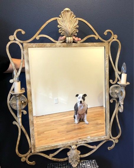 Antique Style Mirror With Lights 🪞