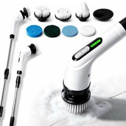 Electric Spin Scrubber with Attachments