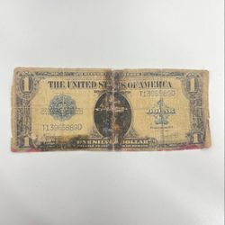 1923 $1 one dollar bill BLUE SEAL SILVER CERTIFICATE LARGE SIZE