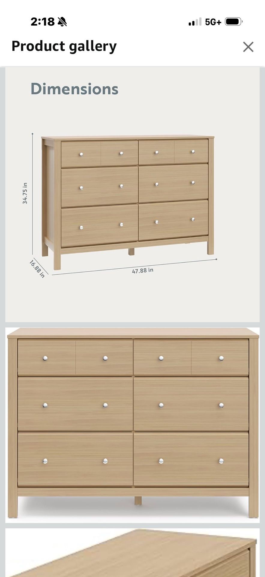 Storkcraft Dresser/Changing Table