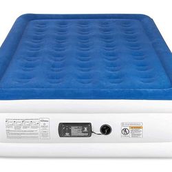 SoundAsleep Dream Series Luxury Air Mattress with ComfortCoil Technology & Built-in High Capacity Pump for Home & Camping- Double Height, Adjustable, 