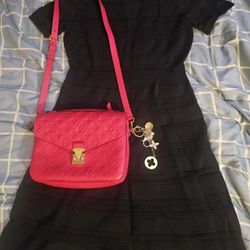 💎👗$35✨️🎀Black CHELSEA28 dress, mixed-stitch knit piece. Size Large 🎀✨️👗💎