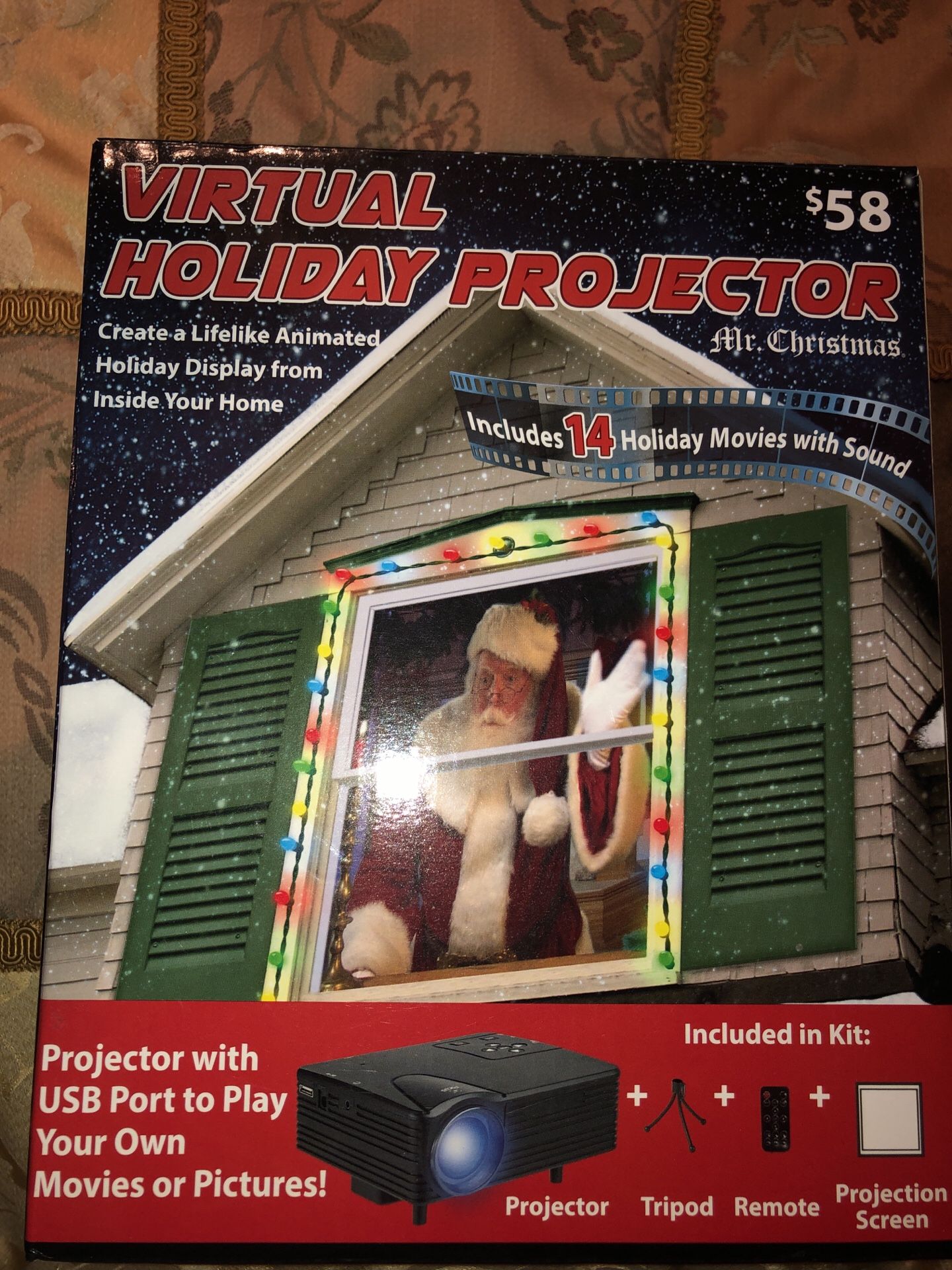 Virtual Holiday projector