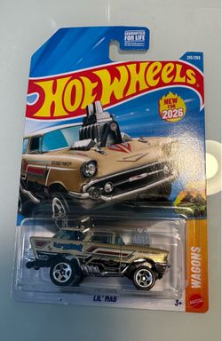 New Hot Wheels Lil' Mad die-cast metal toy car. This gold wagon is part of the Wagons series and is in its original blister pack Chevy   Pick up only 