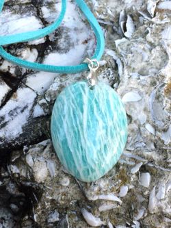 New amazonite pendant imported from russia, lake baikal land
