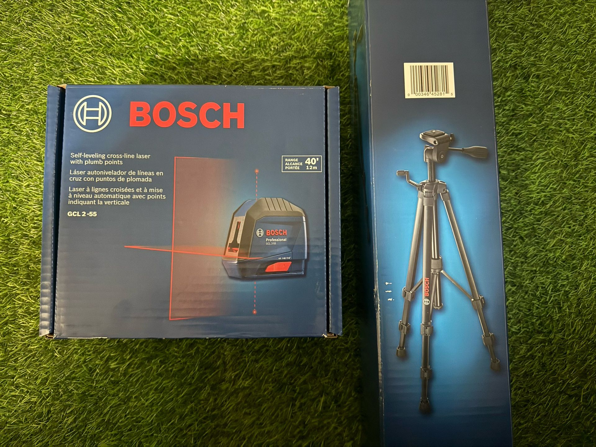 Bosch 40ft. Cross Line Láser With Tripod
