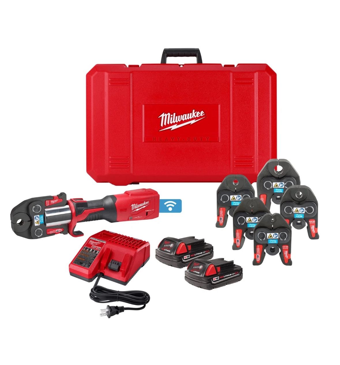 Milwaukee M18 FORCE LOGIC Press Tool with ONE-KEY, 1/2in.–2in. CTS Jaws(2922-22)