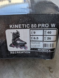 K2 kinetic 80 pro women size 90 rollerblades inline skates