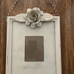 Picture frame. Crystal/glass beads