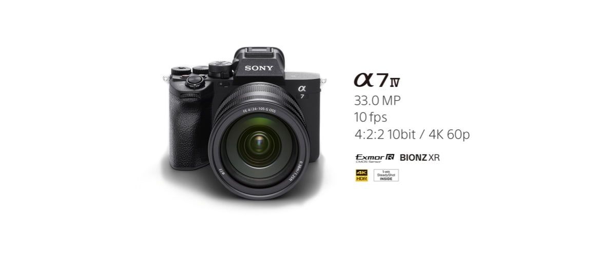 Sony Alpha 7 IV with fans and three battery