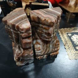 Aztec Mayan Tiki Book Ends 