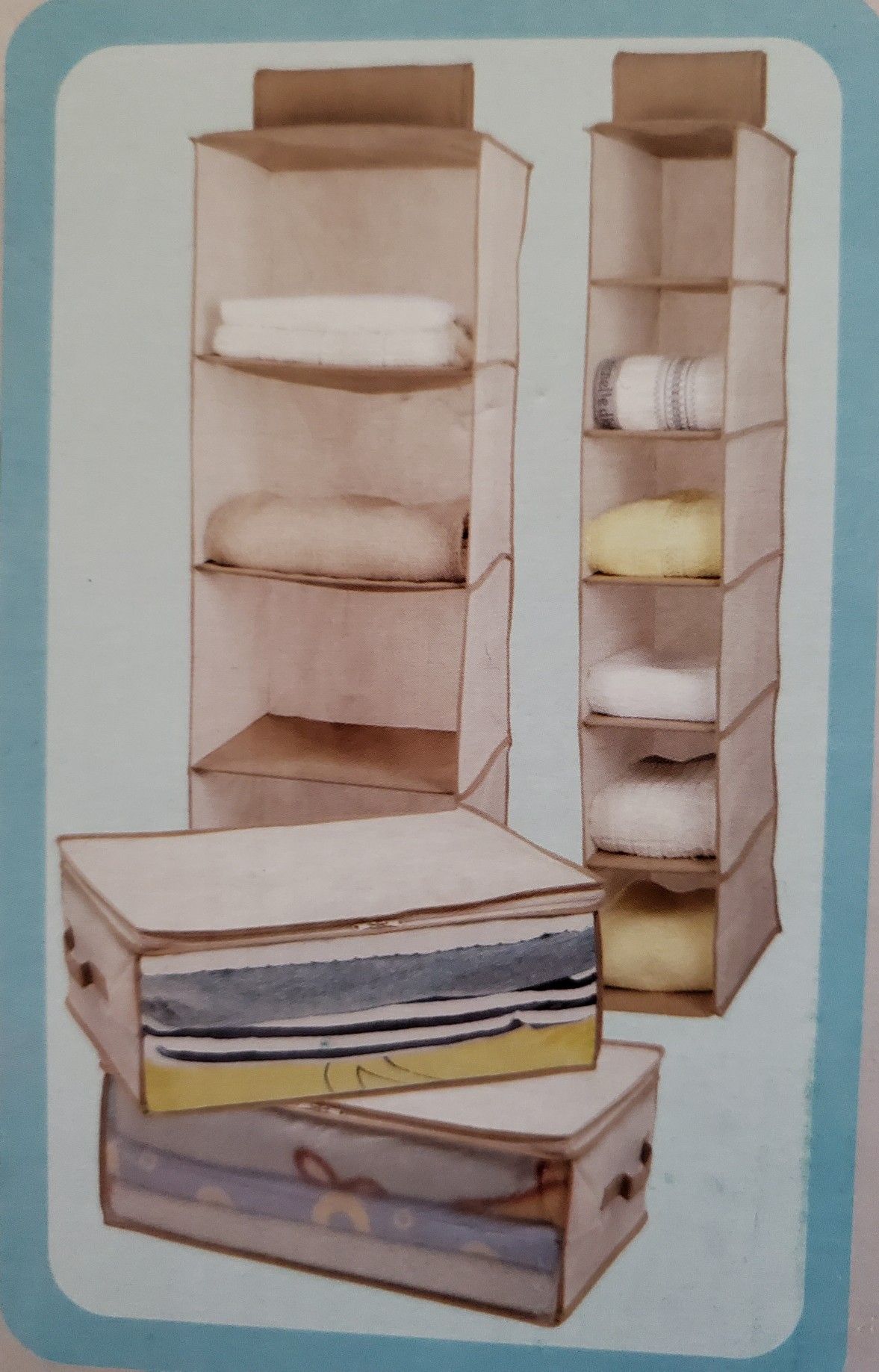 NEW in box 4 piece closet organizer