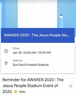 Awaken2020 Kanye West Ticket!