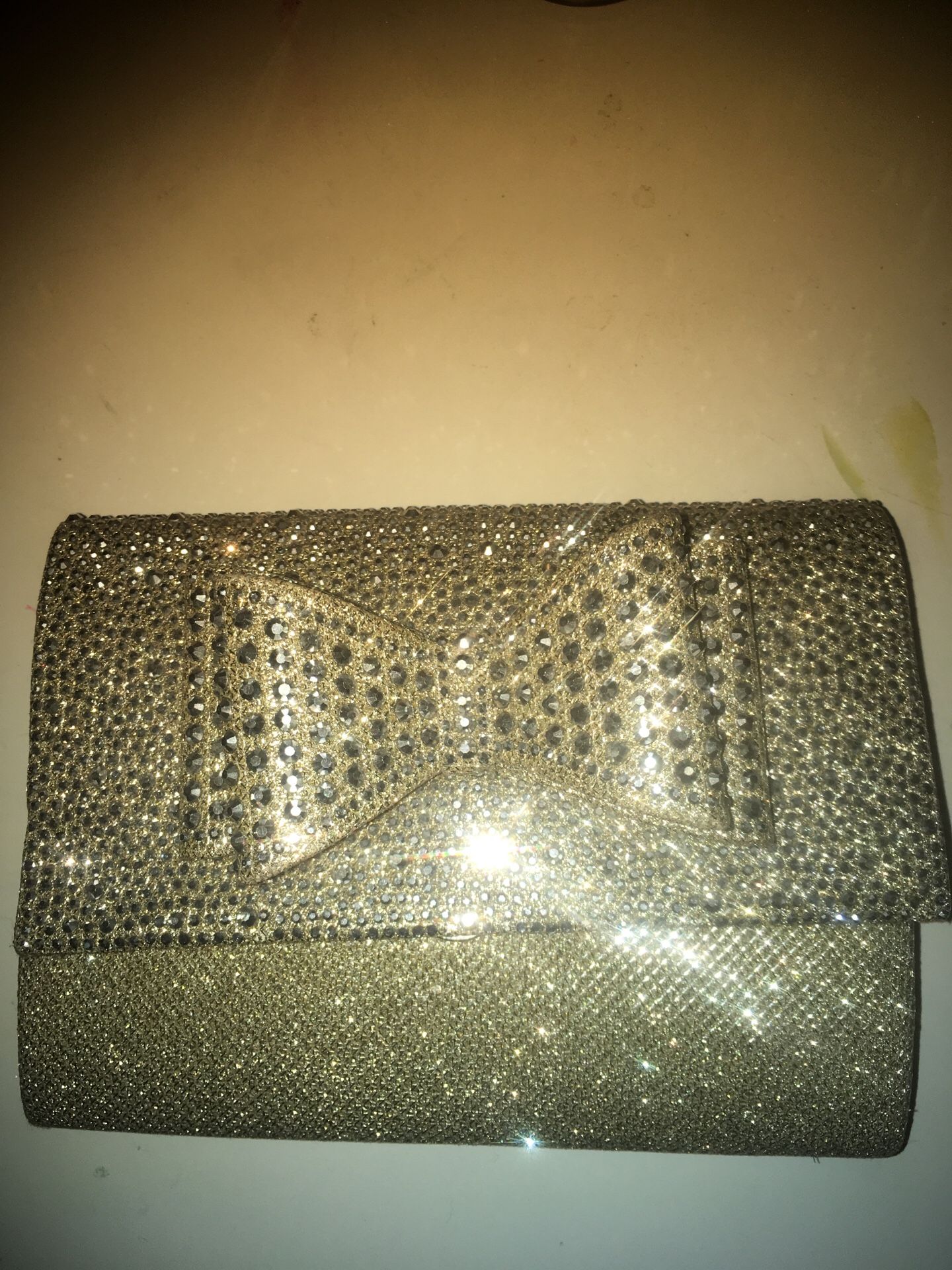 Silver bow wallet
